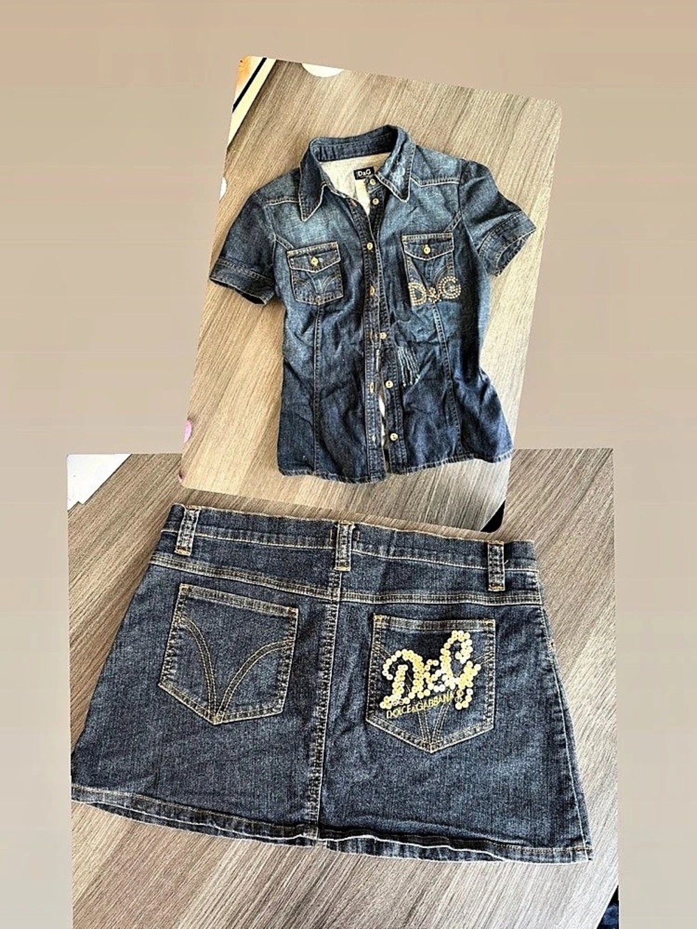 Vintage D&G set skirt and shirt